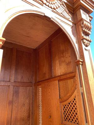 Confessional  style Baroque en Oak Wood, Belgium 19th century