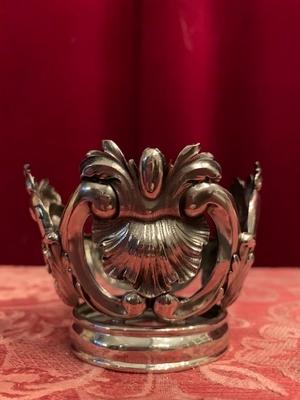 Crown style Baroque en full silver, Belgium 18 th century