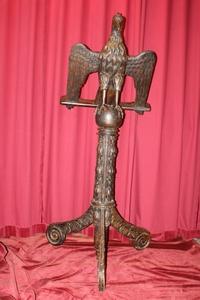 Eagle Lectern Higher Price Range style Baroque en hand-carved wood , Flemish 18 th century