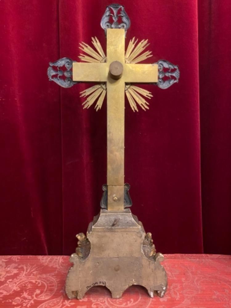 1 Baroque Exceptional Cross - Reliquary With Relic Of The True Cross.