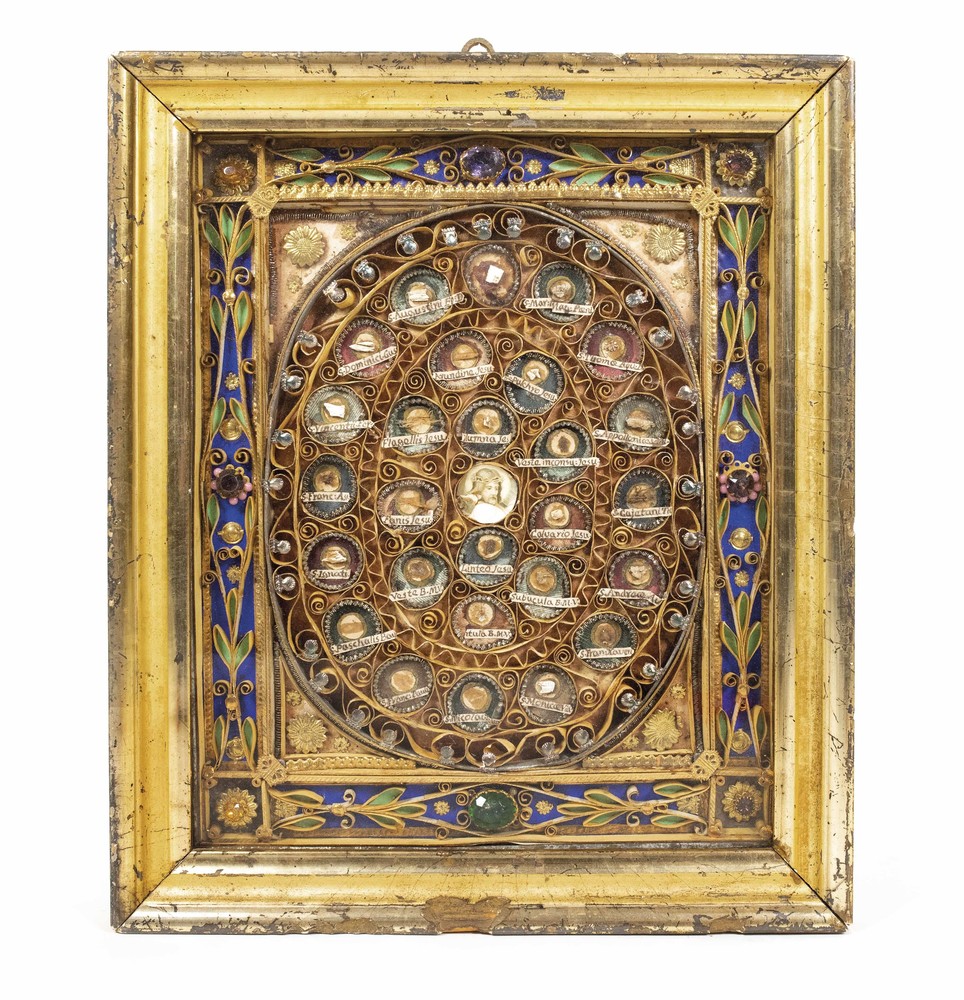 1 Baroque Exceptional Monastery - Work Reliquary Framed