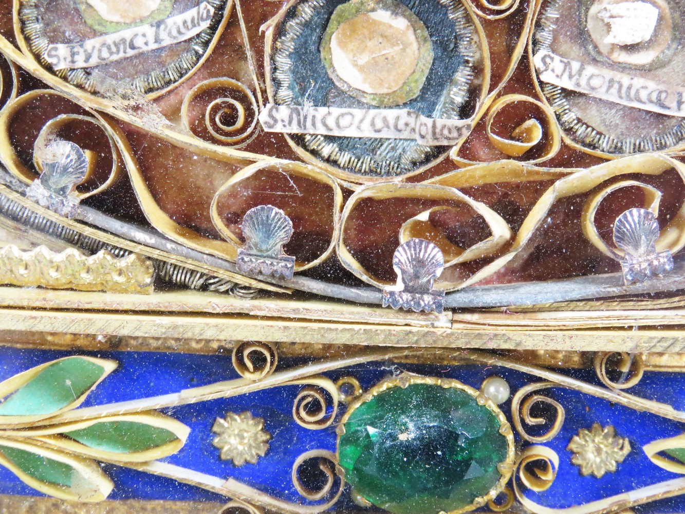 1 Baroque Exceptional Monastery - Work Reliquary Framed