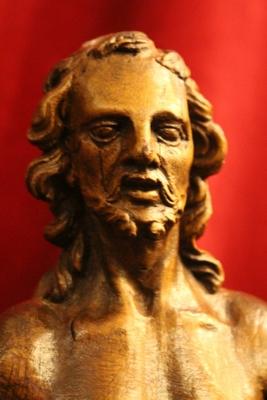 Imagination Flagellation Jesus Christ style Baroque en hand-carved wood Oak, Flemish 18th century