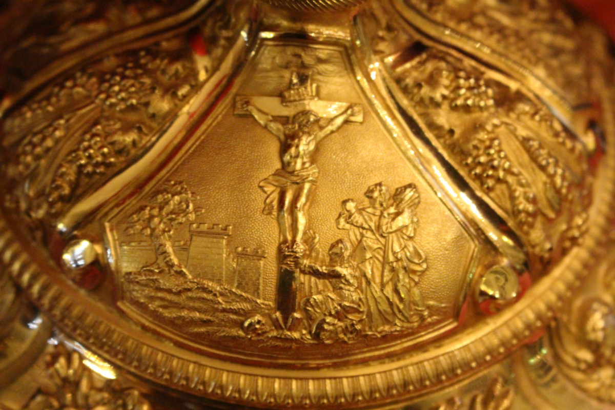 1 baroque Large Full Silver / Gilt Baroque-Style Chalice “Tulip-Model” / Engravings And Various Imaginations