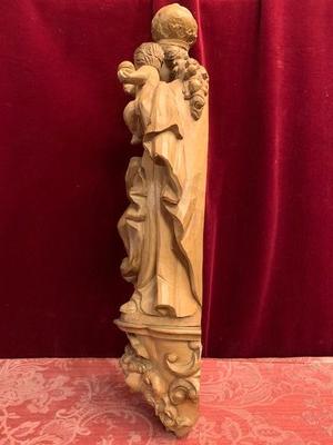 Maddona With Child  style Baroque en hand-carved wood , Southern Germany 20th century