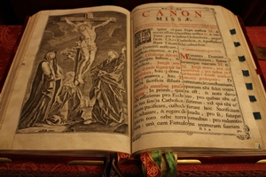 Missale Romanum. Engravings / Bronze /Gilt Locks & Ornaments. style Baroque 18 th century (1744)