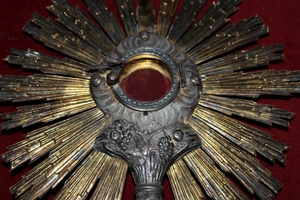 Monstrance style Baroque en Full - Silver, France 1830