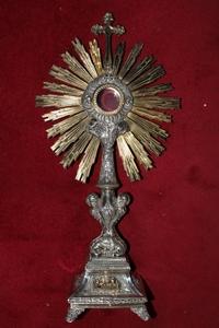 Monstrance style Baroque en Full - Silver, France 1830