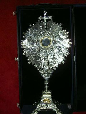 Monstrance  style baroque en silver, Germany 18th century