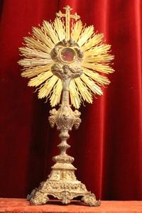 Monstrance style Baroque en Silver, France 19th century