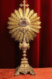 Monstrance style Baroque en Silver, France 19th century