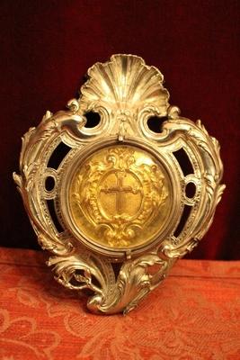 Relic Of The True Cross. style Baroque en full silver, Dutch 19th century