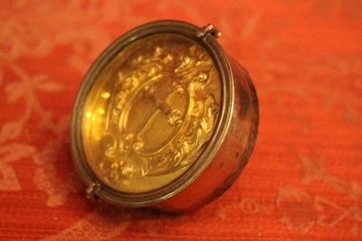 Relic Of The True Cross. style Baroque en full silver, Dutch 19th century