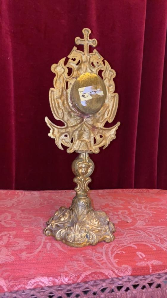 1 Baroque Reliquary - Relic Ex Pallio St. Fransiscus Assisi