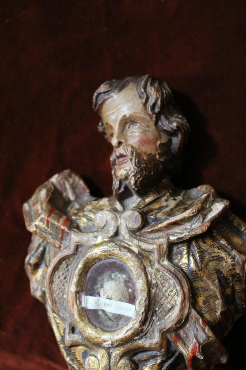 1 Baroque Reliquary. Relic Of : St. Magnus Mart.