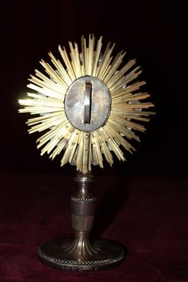 Reliquary  Relic Of The True Cross style Baroque en silver, 18 th century