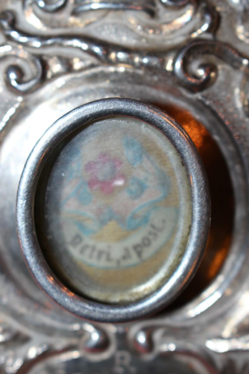 1 Baroque Reliquary / Relic. St. Petrus Ap. Original Documentation