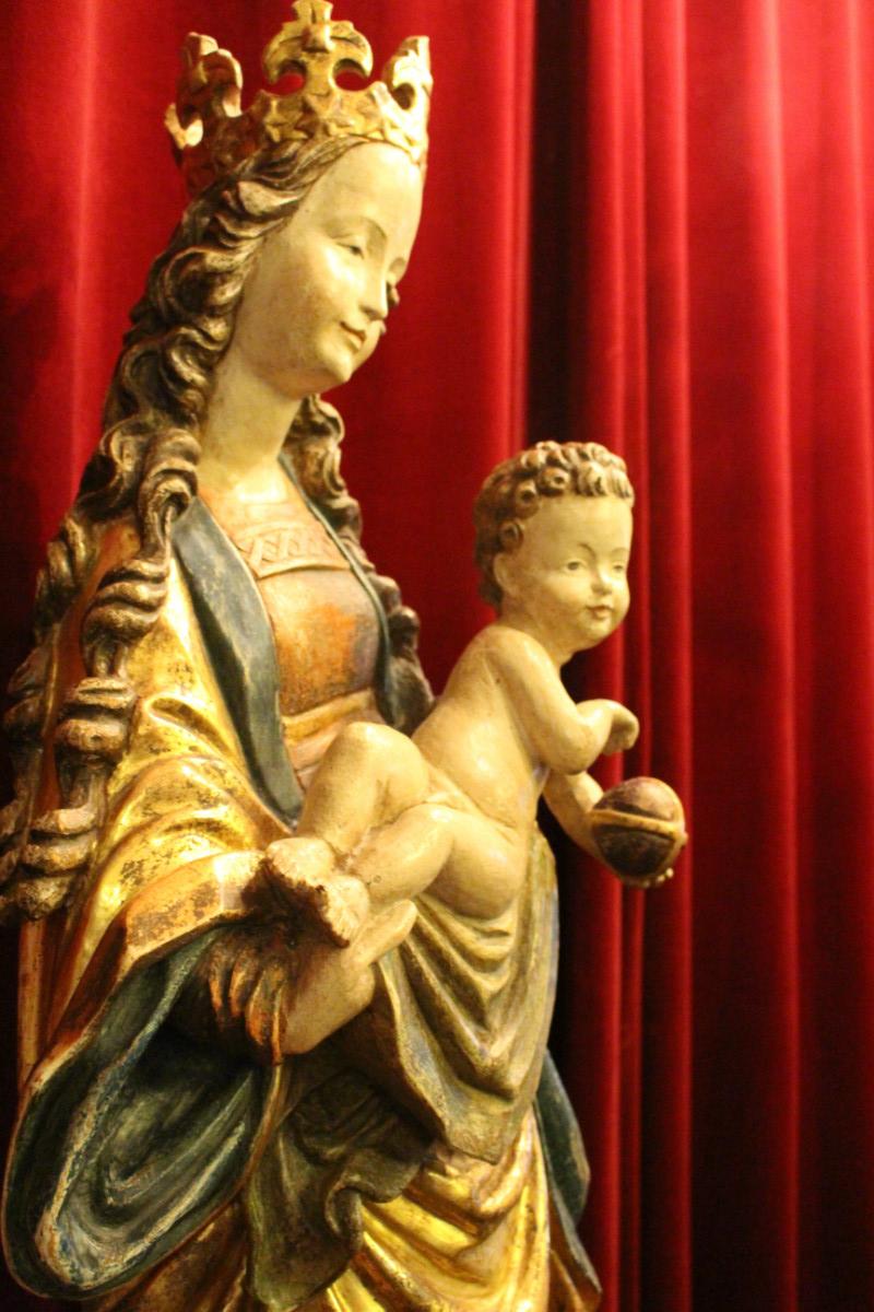 1 baroque St. Mary Statue