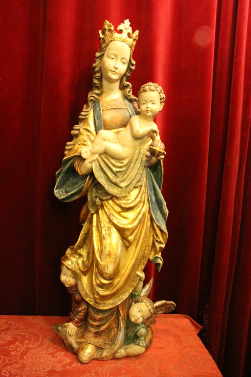 1 baroque St. Mary Statue