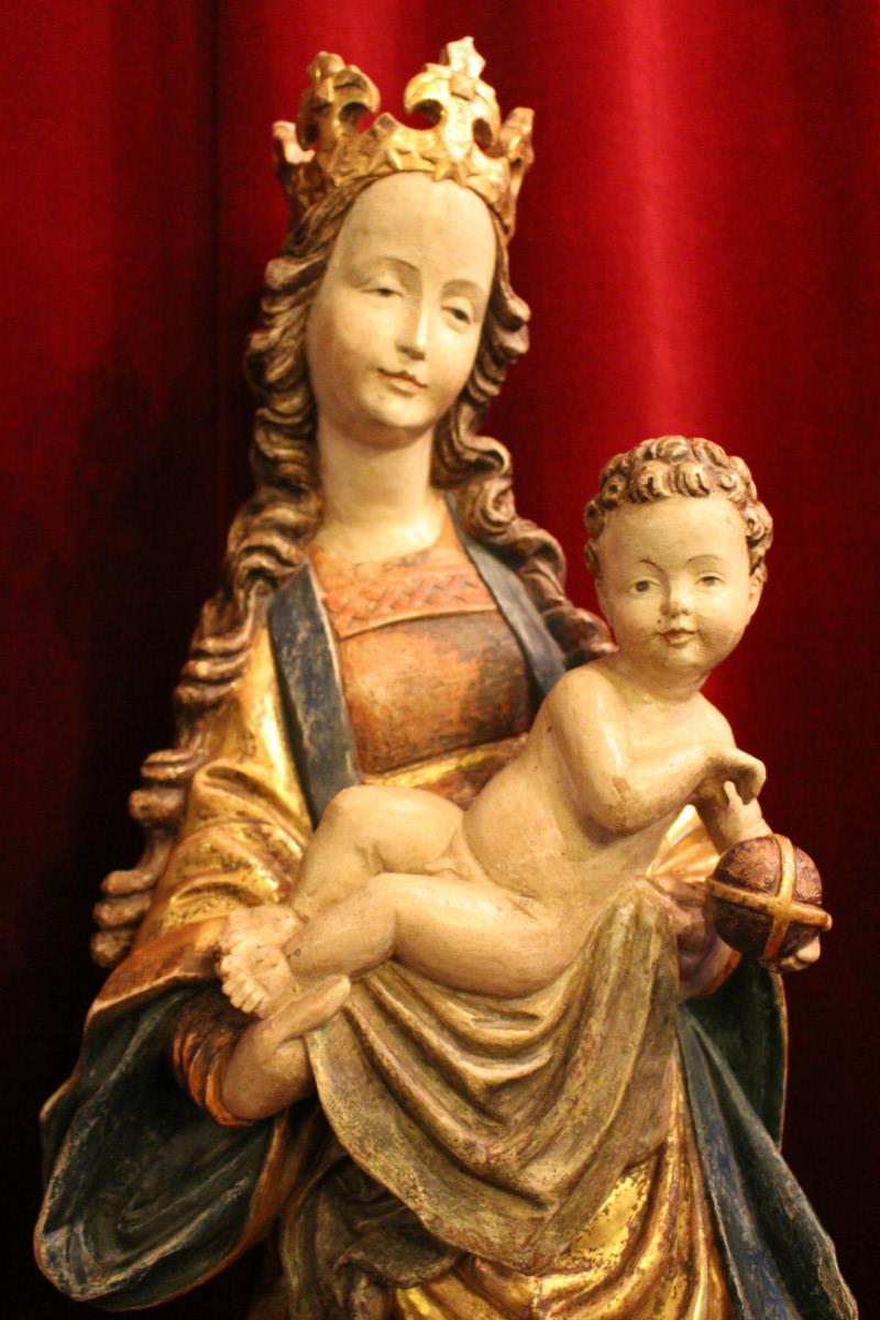 1 baroque St. Mary Statue