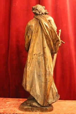 St. Paulus High Quality style Baroque en hand-carved wood , Belgium 18th century ( anno 1740 )