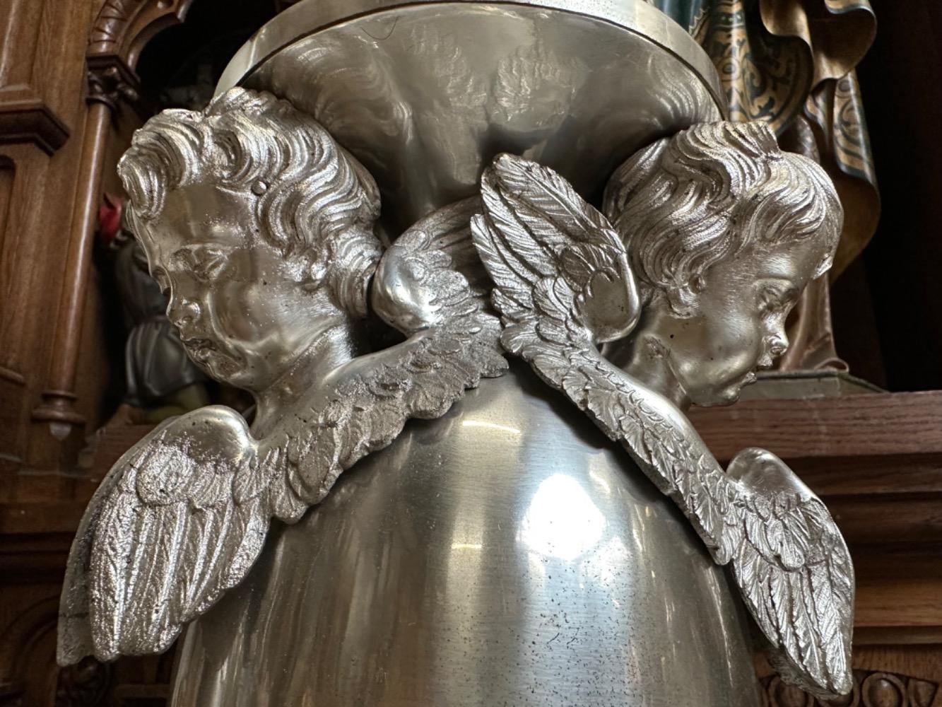 1 Baroque - Style Altar -Set 6 Matching Large Candle Sticks Height Without Pin: 115 Cm !