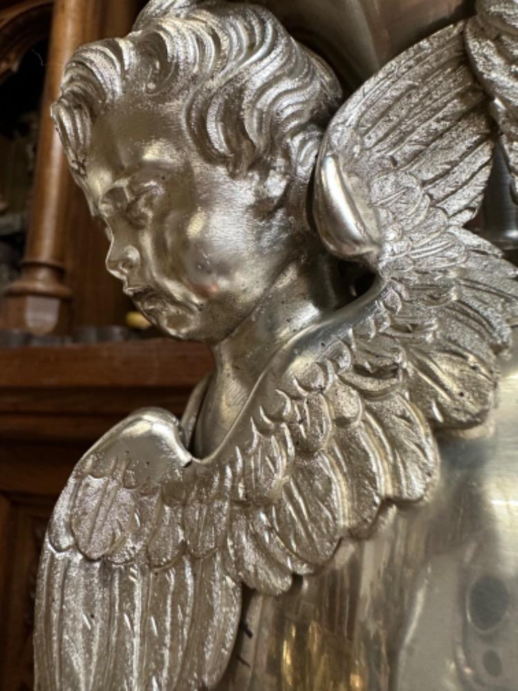 1 Baroque - Style Altar -Set 6 Matching Large Candle Sticks Height Without Pin: 115 Cm !