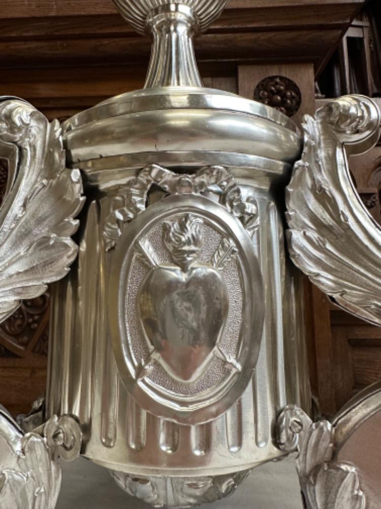 1 Baroque - Style Altar -Set 6 Matching Large Candle Sticks Height Without Pin: 115 Cm !