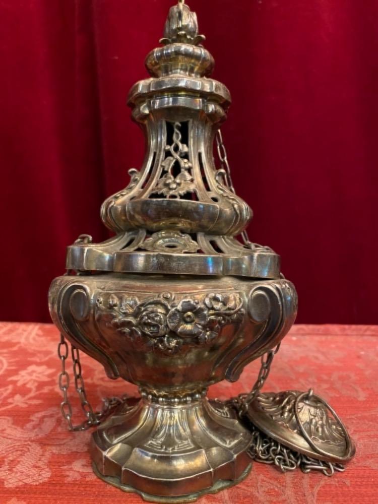 1 BAROQUE-STYLE Censer Full Silver