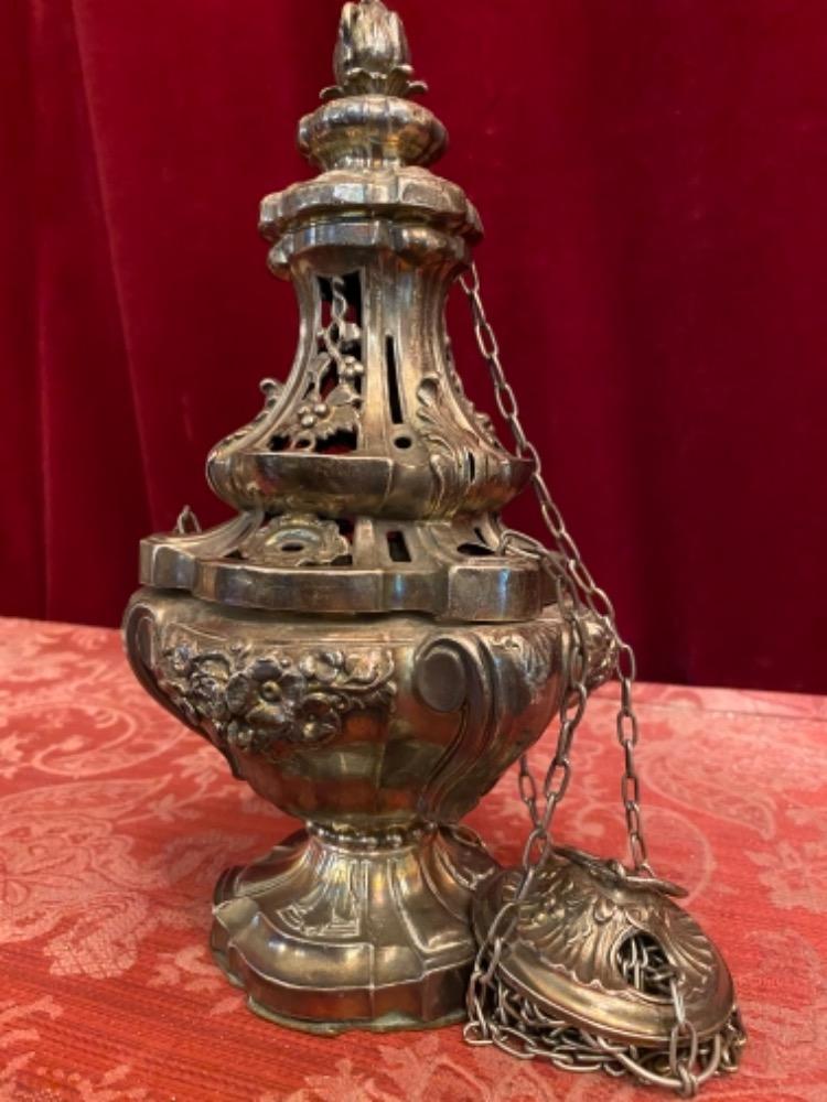 1 BAROQUE-STYLE Censer Full Silver