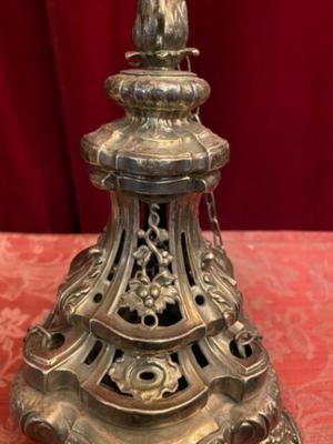 Censer Full Silver style BAROQUE-STYLE en Full - Silver, Belgium 18 th century ( Anno 1790 )