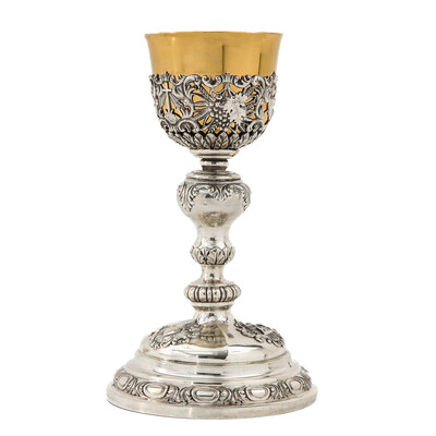 Chalice style Baroque - Style en Full - Silver, Belgium  19 th century