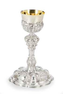 Chalice style BAROQUE-STYLE en Silver, Southern Germany 19 th century