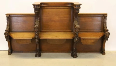 Choir Seats  style Baroque - Style en Oak wood, Belgium  19 th century