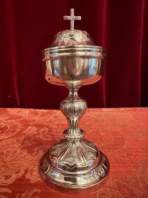 Ciborium style Baroque - Style en Full - Silver 6 Siver - Marks Present, Belgium 19 th century ( Anno 1825 )