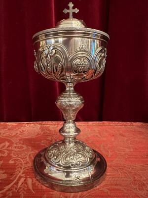 Ciborium style Baroque - Style en Full - Silver / Silver Marks Present, France 19 th century ( Anno 1835 )