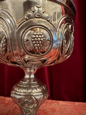 Ciborium style Baroque - Style en Full - Silver / Silver Marks Present, France 19 th century ( Anno 1835 )