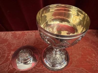 Ciborium style Baroque - Style en Full - Silver / Silver Marks Present, France 19 th century ( Anno 1835 )