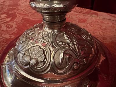 Ciborium style Baroque - Style en Full - Silver / Silver Marks Present, France 19 th century ( Anno 1835 )
