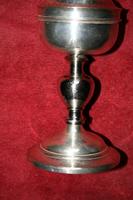 Ciborium style Baroque - Style en Cuppa Silver / Brass Plated Silver, Belgium 19th century