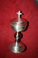 Ciborium style Baroque - Style en Cuppa Silver / Brass Plated Silver, Belgium 19th century