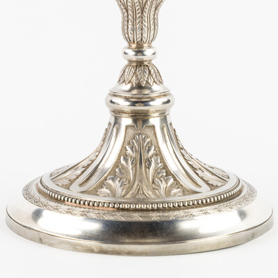 Ciborium By : Jan Jacobus Vermandele (Act. < 1827-1859) style Baroque - Style en Full - Silver, Gent - Belgium  19 th century
