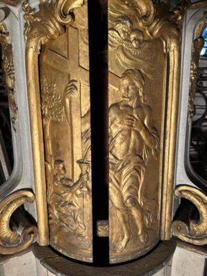 Cillinder Tabernacle style Baroque - Style en Wood, Belgium  18 th century ( Anno 1725 )