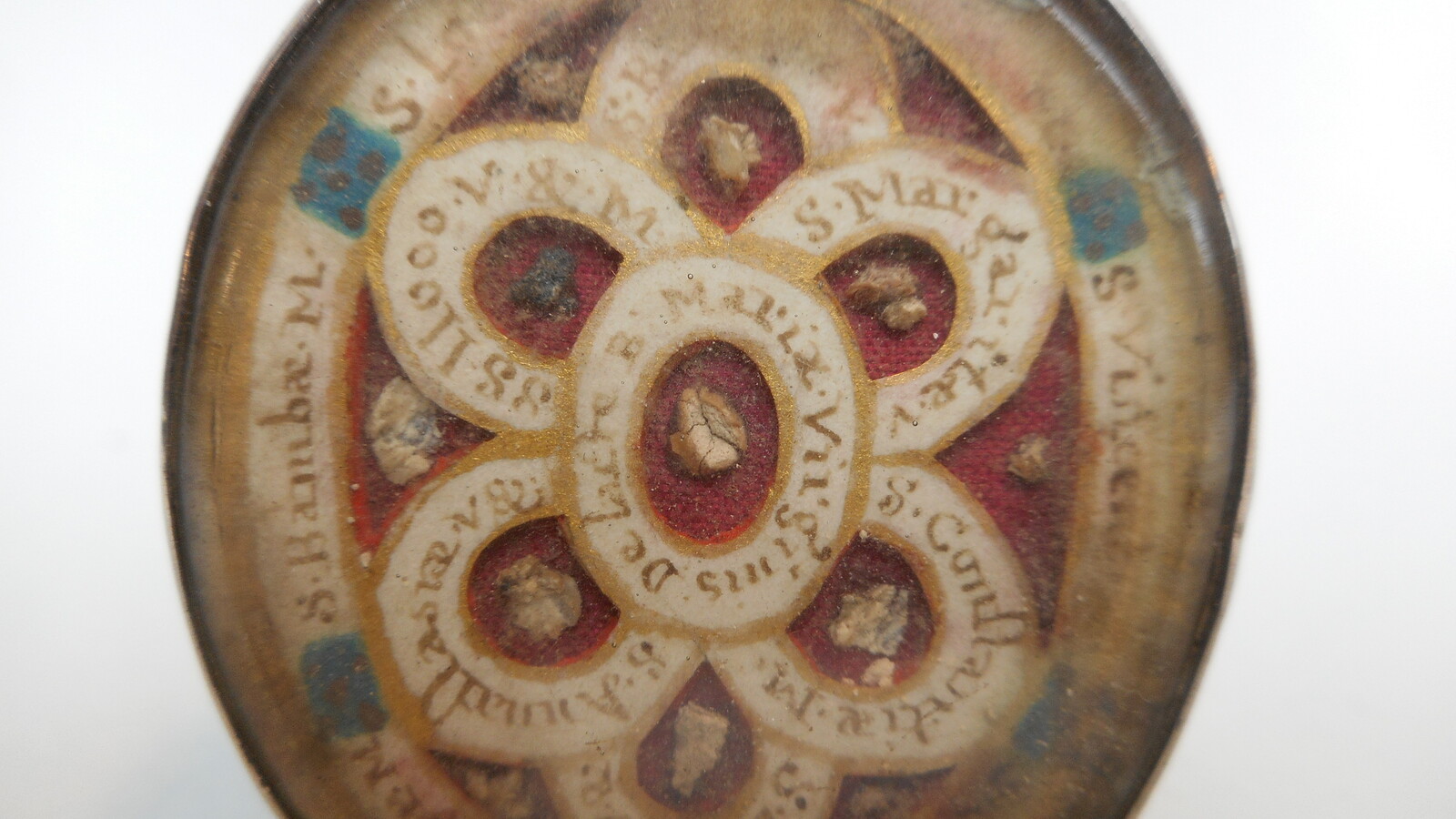 1 BAROQUE-STYLE  Double - Sided Reliquary Relic Of The True Cross & More