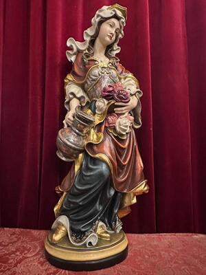 1 Baroque - Style Elisabeth Of Hungary Sculpture