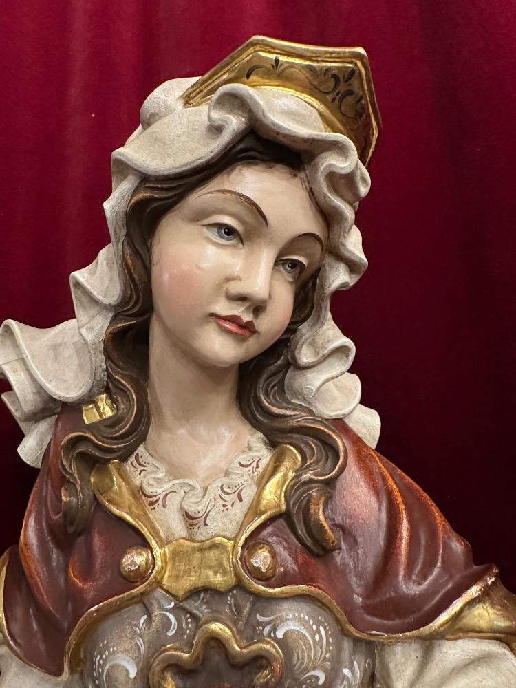 1 Baroque - Style Elisabeth Of Hungary Sculpture