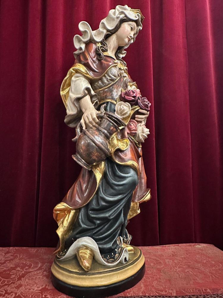 1 Baroque - Style Elisabeth Of Hungary Sculpture
