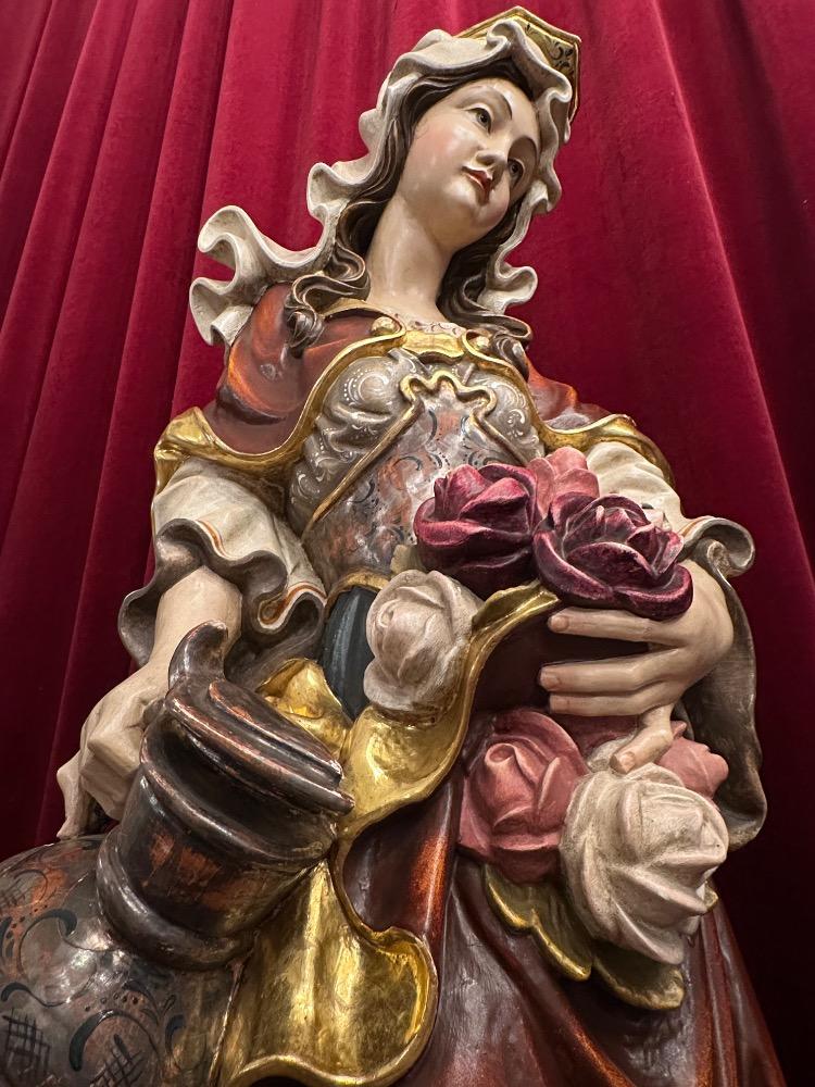 1 Baroque - Style Elisabeth Of Hungary Sculpture