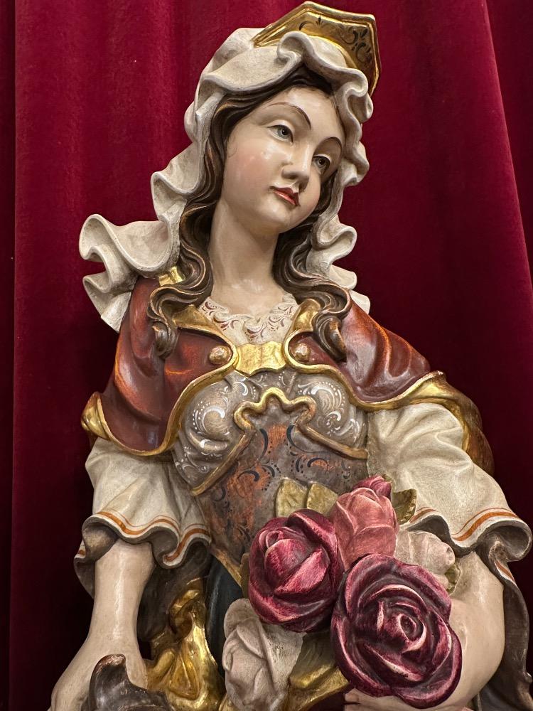 1 Baroque - Style Elisabeth Of Hungary Sculpture