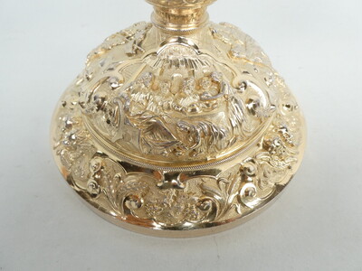 1 Baroque - Style Exceptional Ciborium By : French Silversmith'S Favier Freres, Who Worked In Lyon ,France In The Second Half Of The 19th Century.